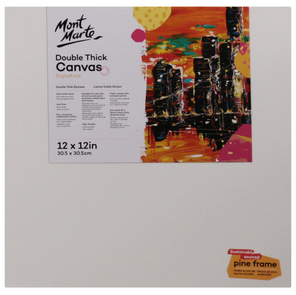 Mont Marte Canvas Double Thick Signature 30.5 X 30.5Cm (12 X 12In)