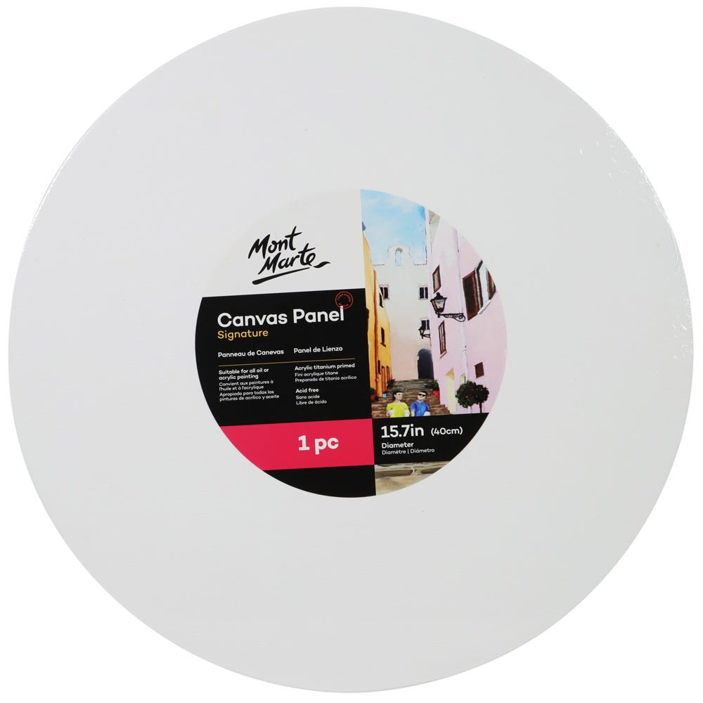 Mont Marte Canvas Panel Round Signature 1Pc 40Cm (15.7In)