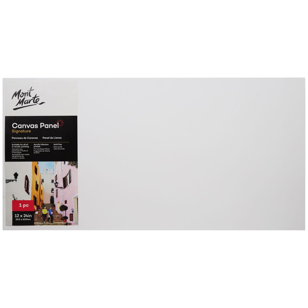 Mont Marte Canvas Panel Signature 1Pc 30.5 X 60.9Cm (12 X 24In)