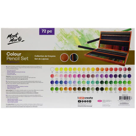 Mont Marte Colour Pencils Box Set Premium 72Pc