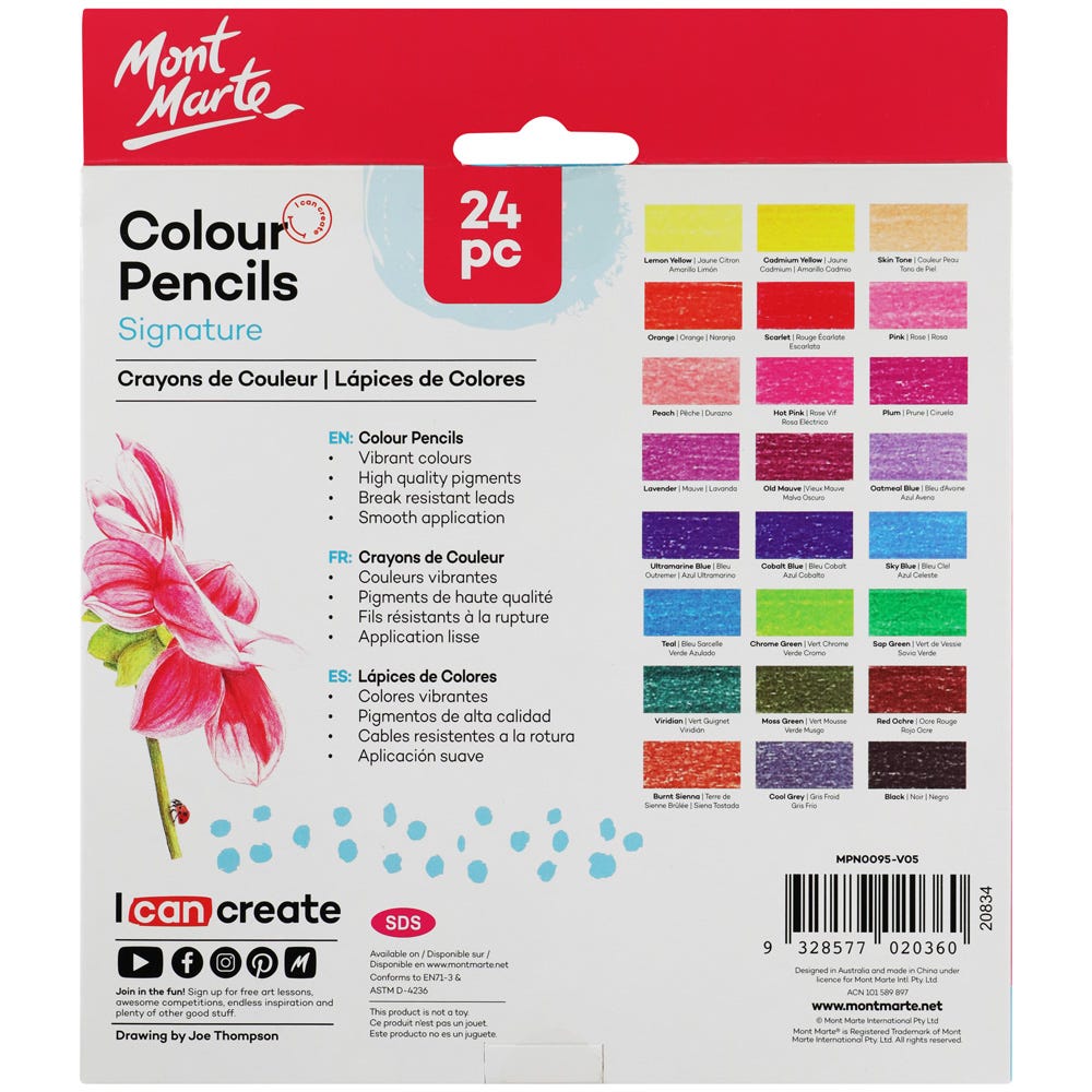 Mont Marte Colour Pencils Signature 24Pc