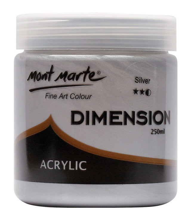 Mont Marte Dimension Acrylic Premium 250ml - Silver