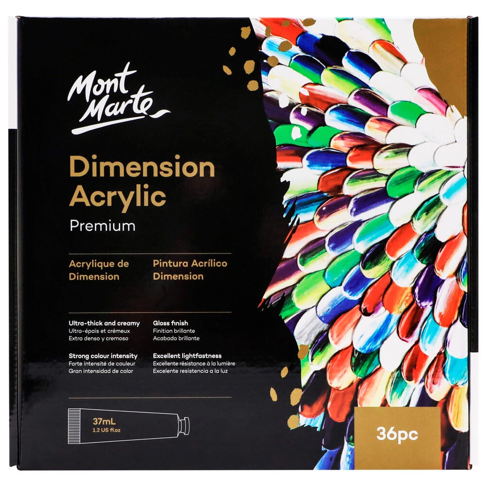 Mont Marte Dimension Acrylic Premium 36Pc X 37ml