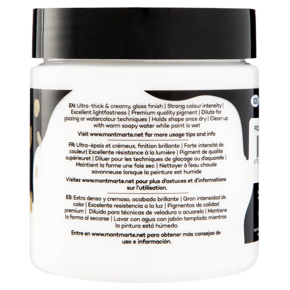 Mont Marte Dimension Acrylic Premium 250Ml 8 5 Us Fl Oz Titanium White