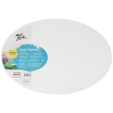 Mont Marte Double Thick Canvas Oval Signature 55.9 X 81.3Cm (22 X 32In)
