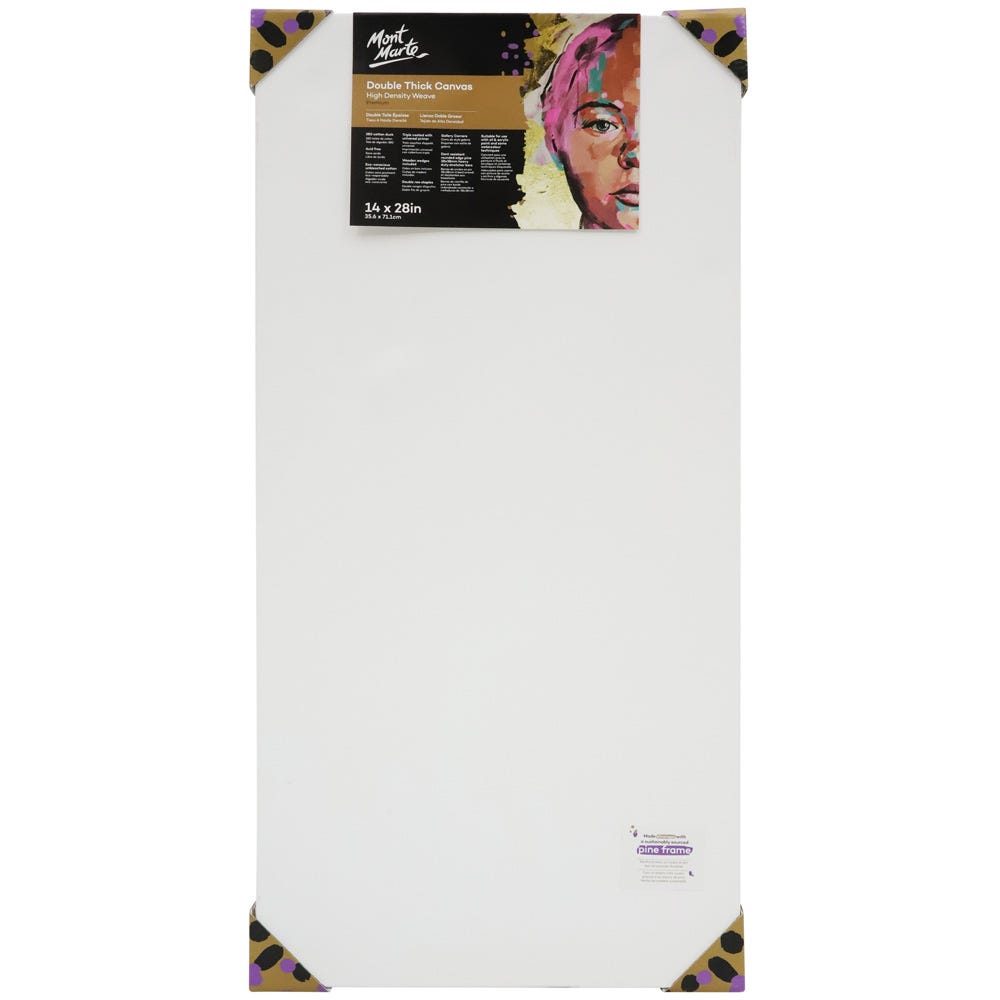 Mont Marte Double Thick Canvas Premium 35.6 X 71.1Cm (14 X 28In)