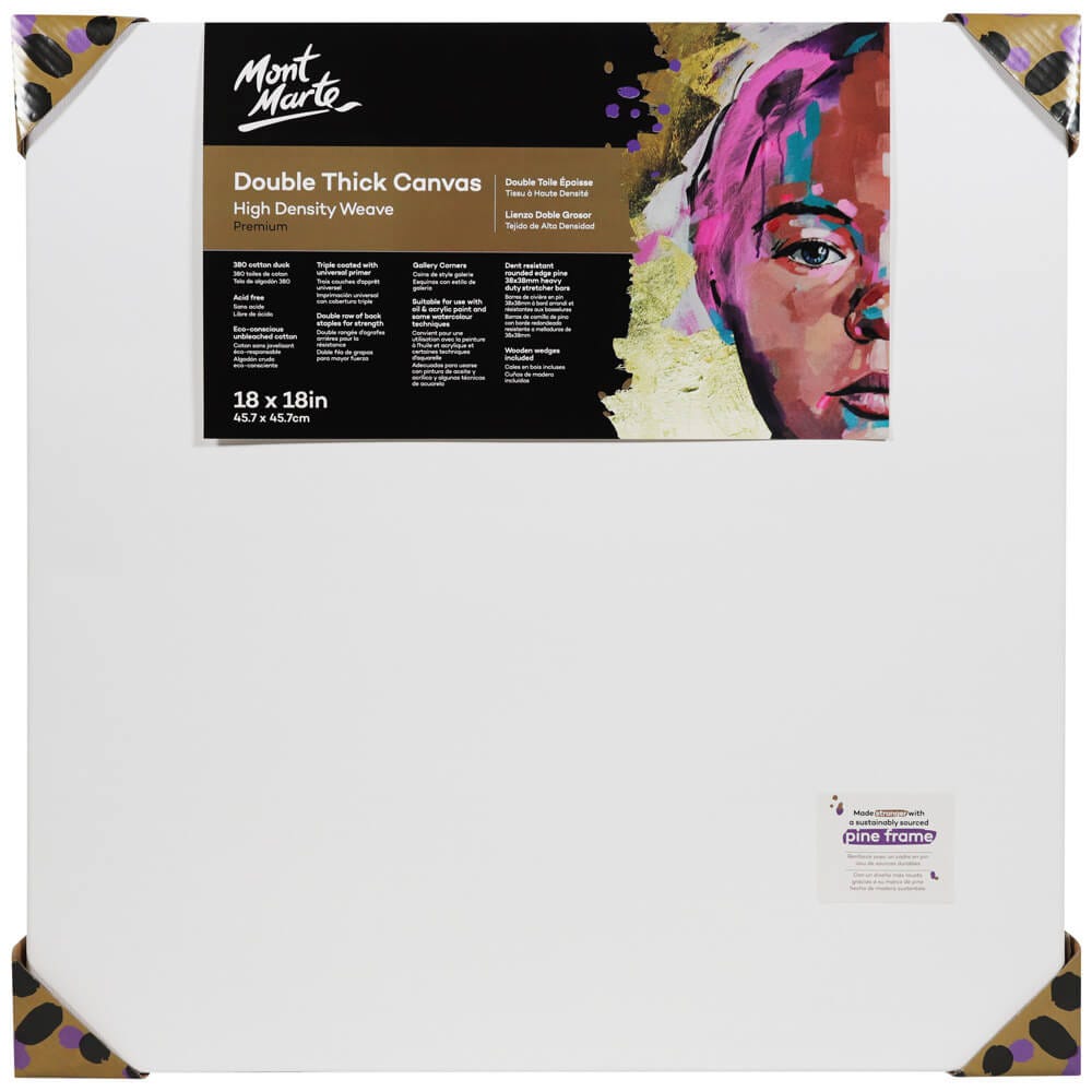 Mont Marte Double Thick Canvas Premium 45.7 X 45.7Cm (18 X 18In)