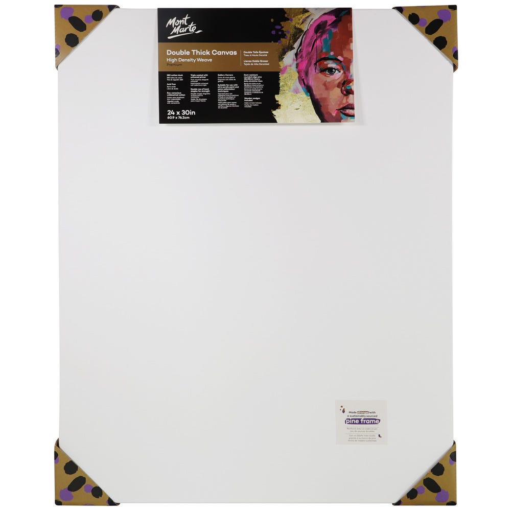 Mont Marte Double Thick Canvas Premium 60.9 X 76.2Cm (24 X 30In)