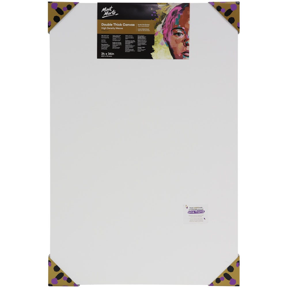 Mont Marte Double Thick Canvas Premium 60.9 X 91.4Cm (24 X 36In)