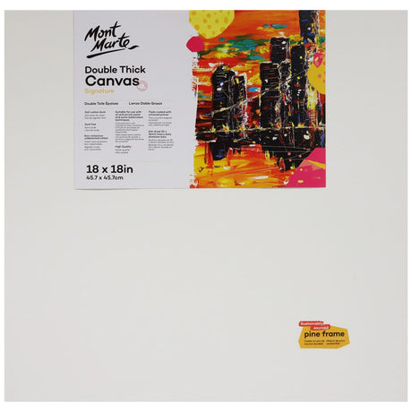 Mont Marte Double Thick Canvas Signature 45.7 X 45.7Cm (18 X 18In)