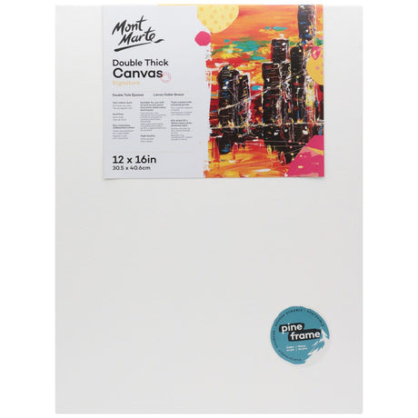 Mont Marte Double Thick Studio Canvas Pine Frame 30.5 X 40.6Cm (12 X 16In)