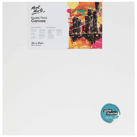 Mont Marte Double Thick Studio Canvas Pine Frame 60.9 X 60.9Cm (24 X 24in)