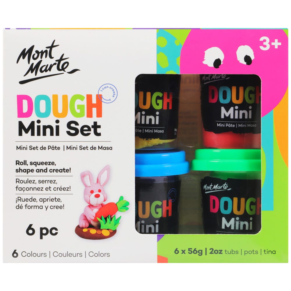 Mont Marte Dough Mini Set 6Pc X 56G (2Oz)