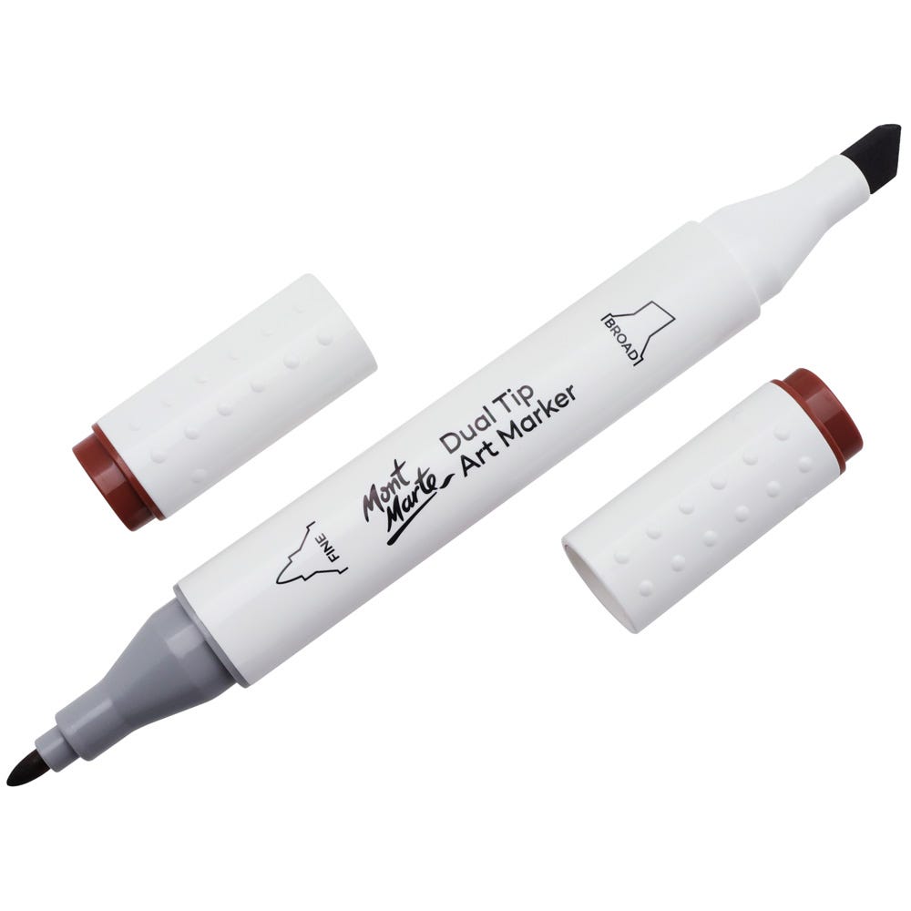 Mont Marte Dual Tip Art Marker Premium- Burnt Orange 93