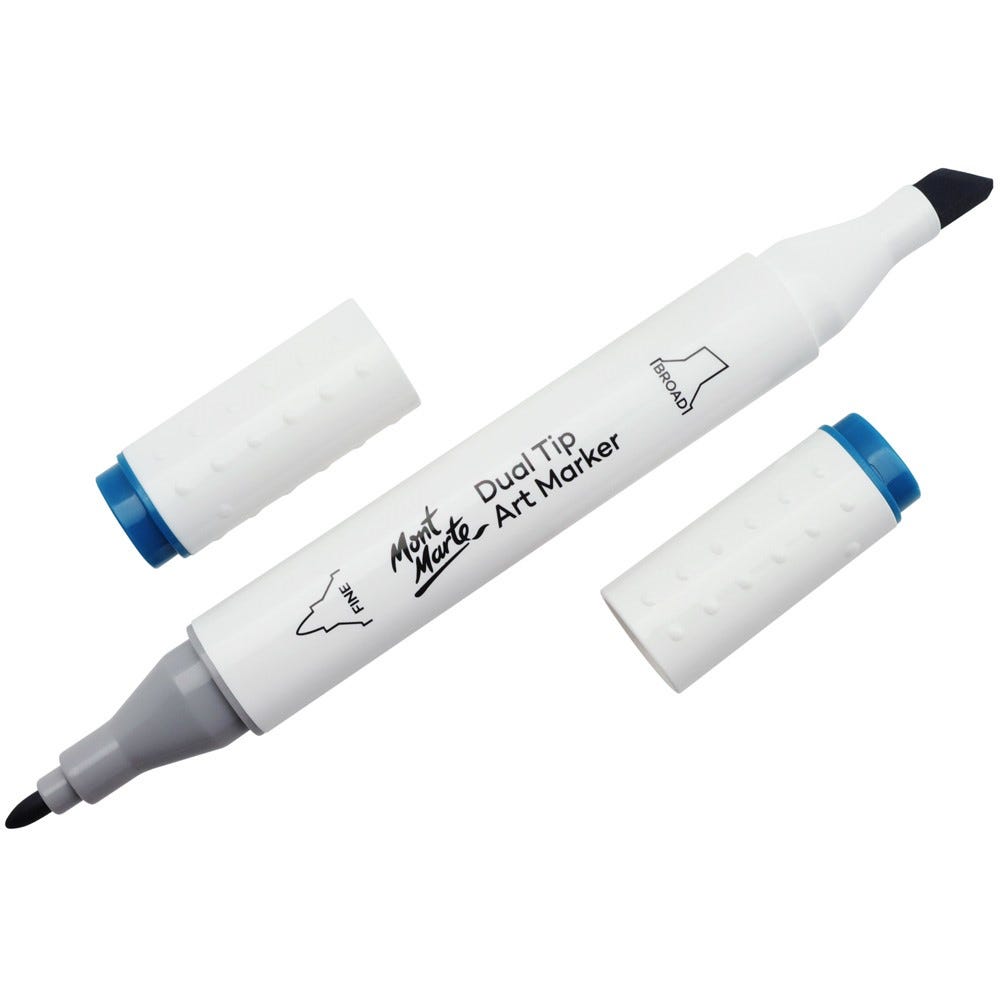 Mont Marte Dual Tip Art Marker Premium - Marine Blue 62