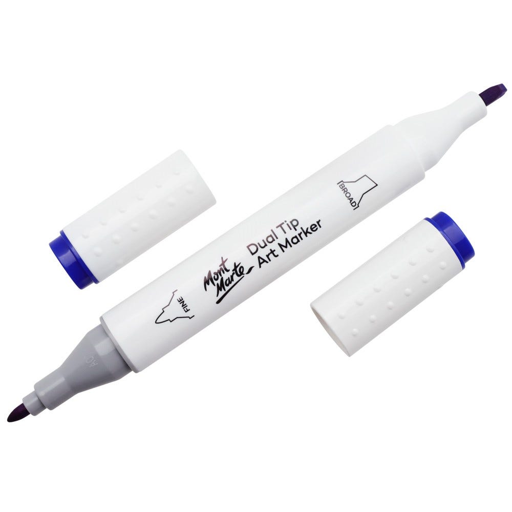 Mont Marte Dual Tip Art Marker Premium - Napoleon Blue 72