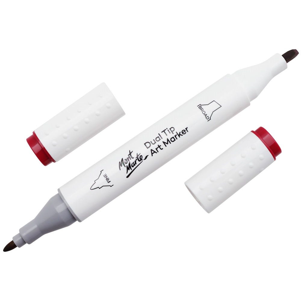 Mont Marte Dual Tip Art Marker Premium - Old Red 2