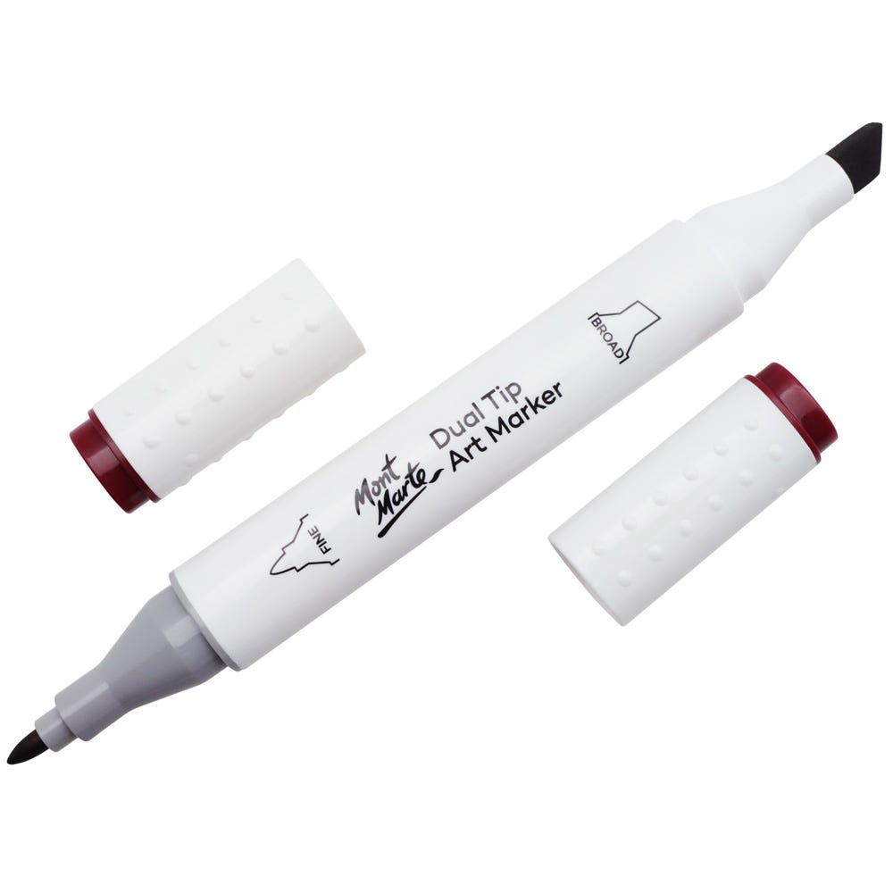 Mont Marte Dual Tip Art Marker Premium - Wine Red 1