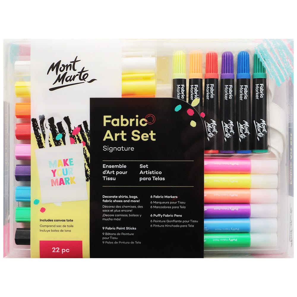 Mont Marte Fabric Art Set Signature 22Pc