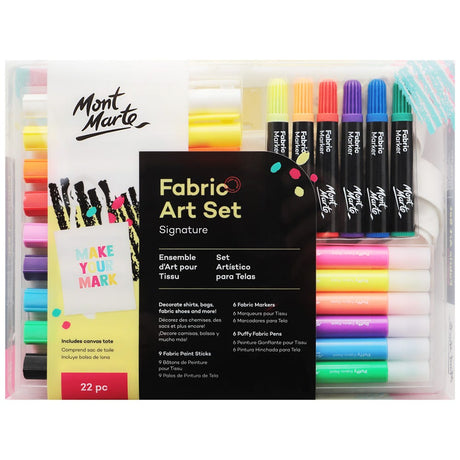 Mont Marte Fabric Art Set Signature 22Pc