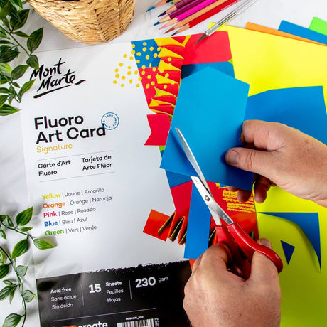 Mont Marte Fluoro Art Card Signature A3 230Gsm