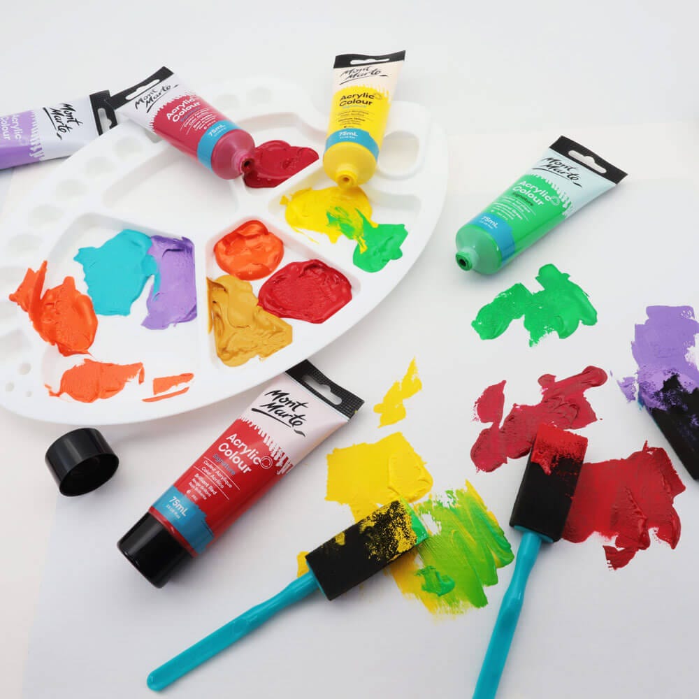 Mont Marte Foam Brushes Discovery 25Mm 0 98In 5Pc