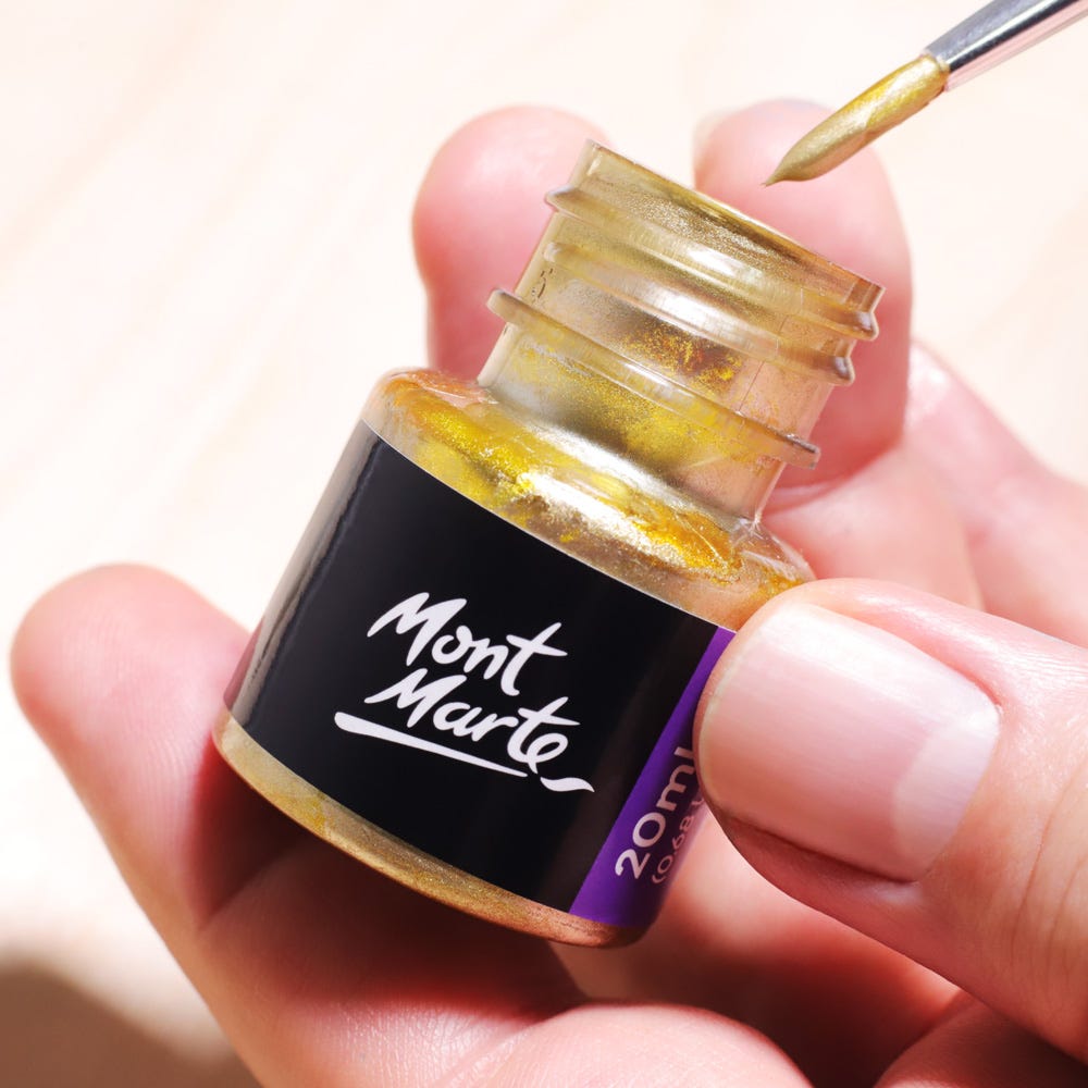Mont Marte Gold Foil Paint Premium 20Ml 0 68 Us Fl Oz