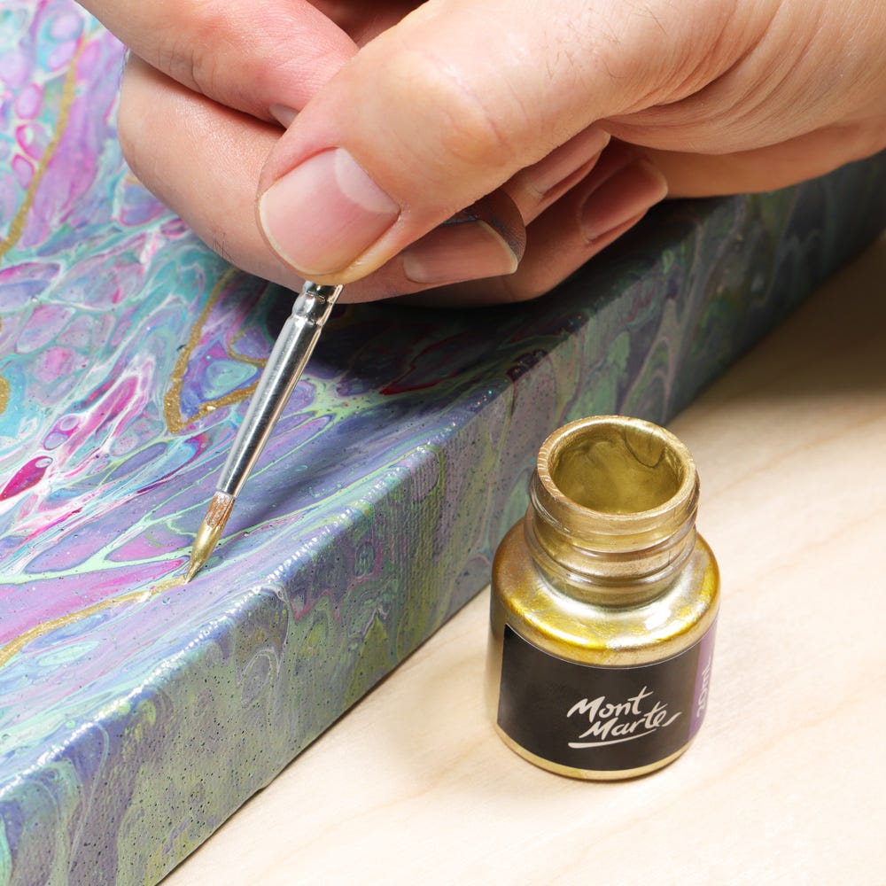 Mont Marte Gold Foil Paint Premium 20Ml 0 68 Us Fl Oz