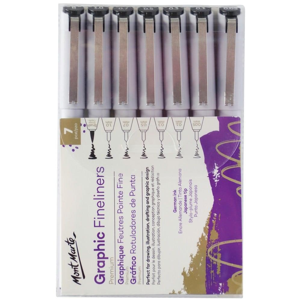Mont Marte Graphic Fineliners Set Premium 7Pc - product image