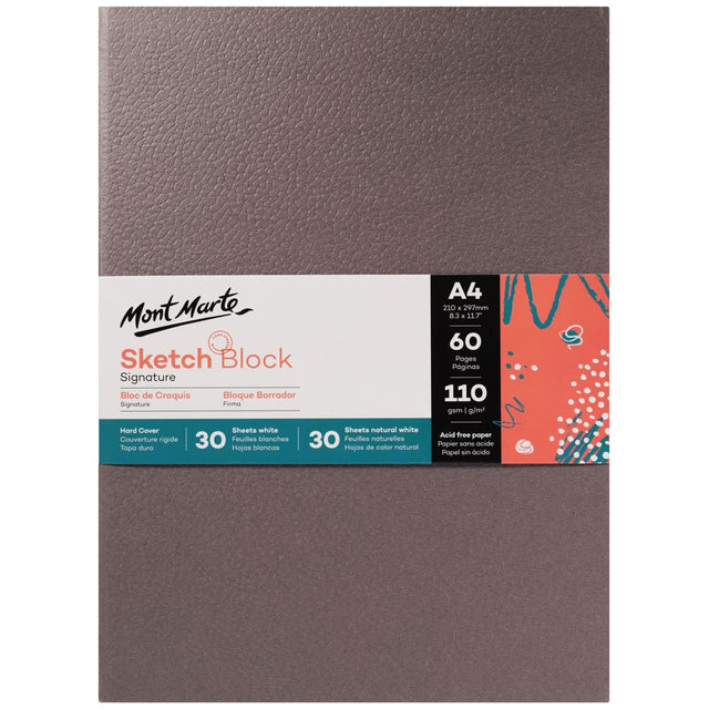 Mont Marte Hard Cover Sketch Block Signature A4