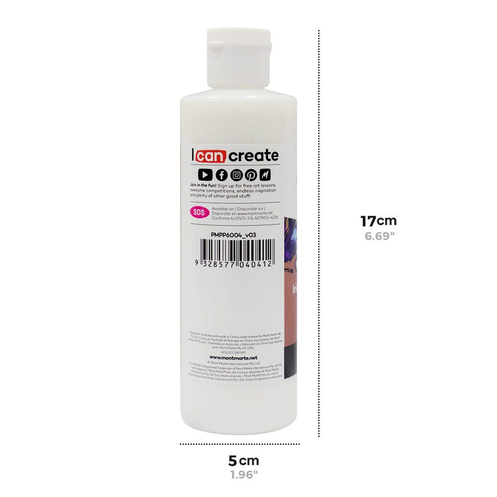 Mont Marte Iridescent Varnish Premium 240Ml 8 12 Us Fl Oz