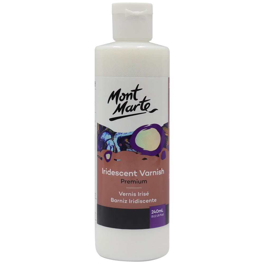 Mont Marte Iridescent Varnish Premium 240Ml (8.12 Us Fl.Oz)