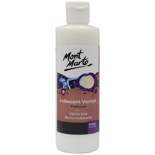 Mont Marte Iridescent Varnish Premium 240Ml (8.12 Us Fl.Oz)