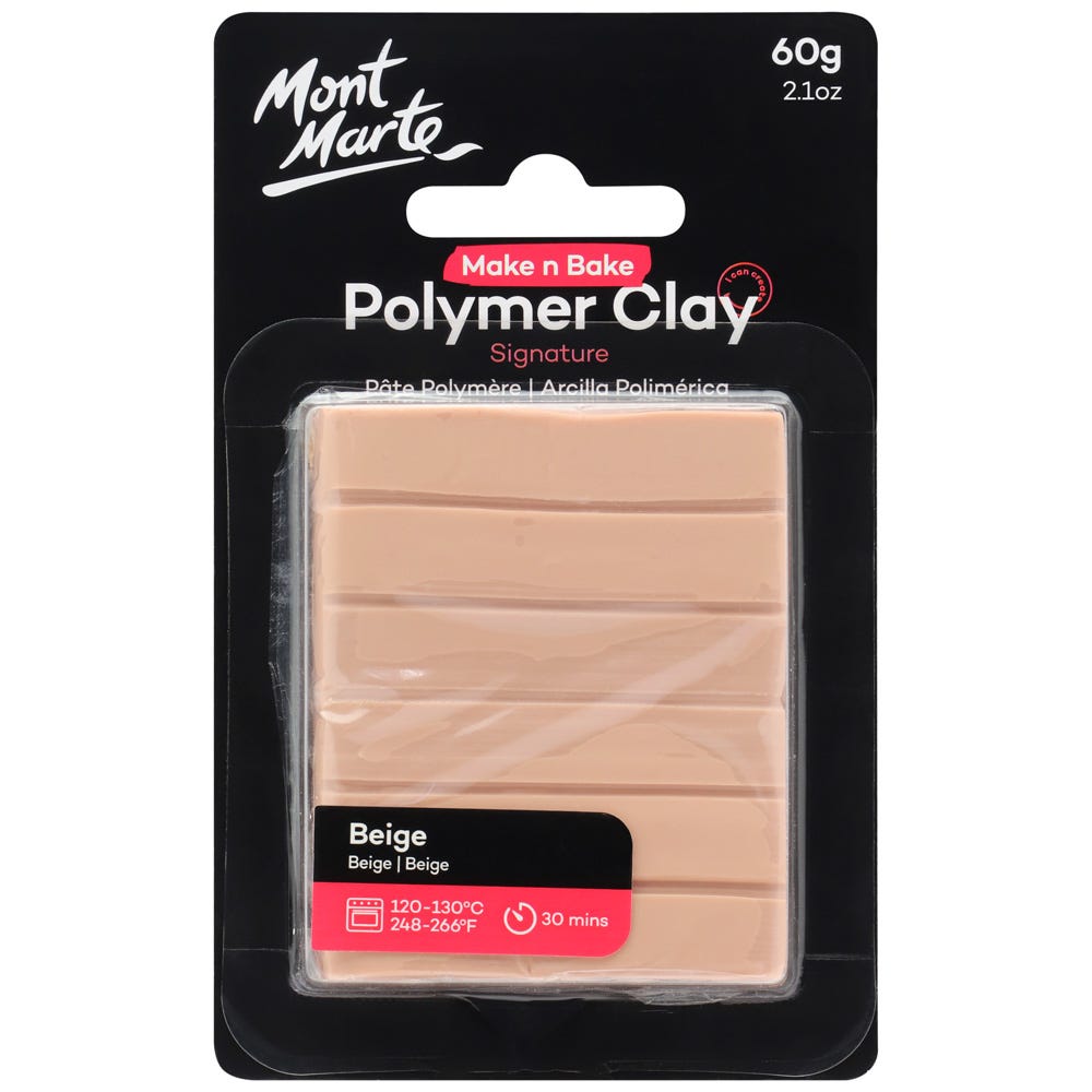 Mont Marte Make N Bake Polymer Clay Signature 60g - Beige