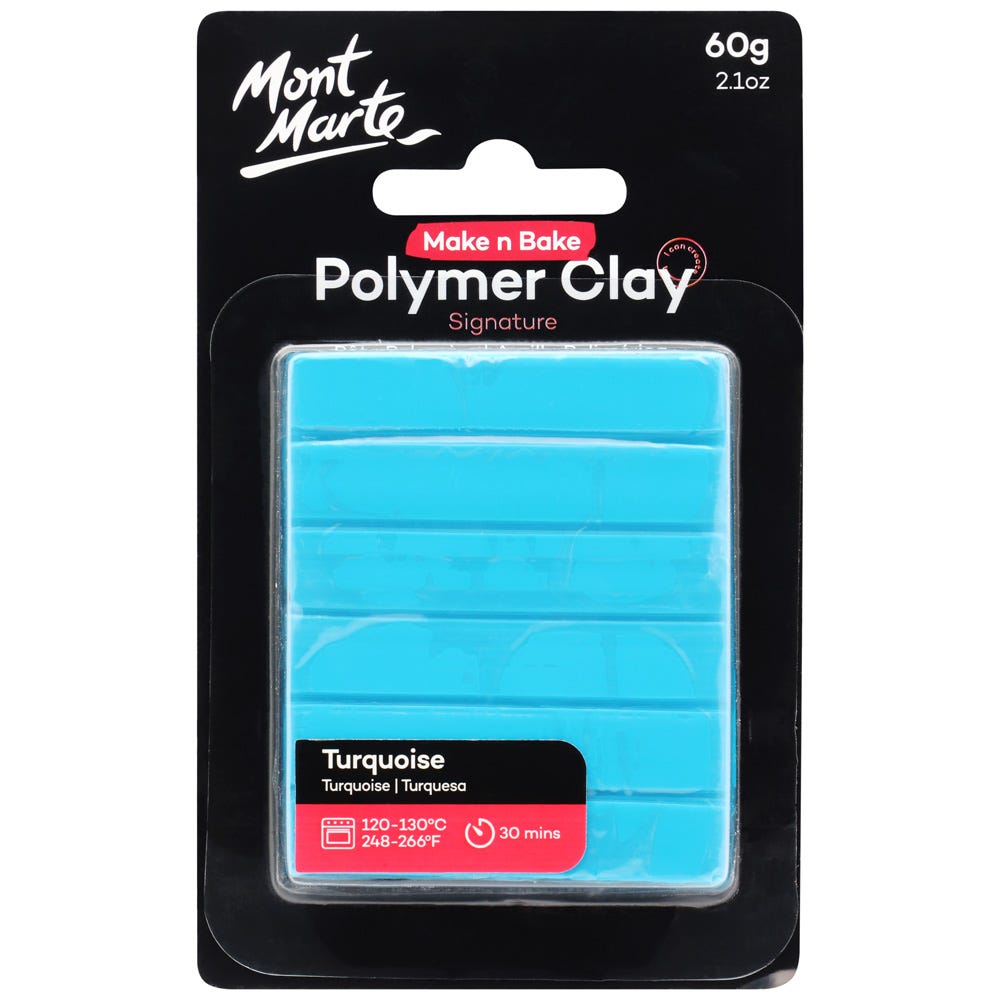 Mont Marte Make N Bake Polymer Clay Signature 60g - Turquoise