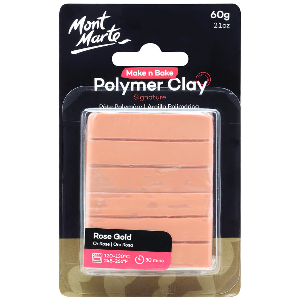Mont Marte Make N Bake Polymer Clay Signature 60g - Rose Gold