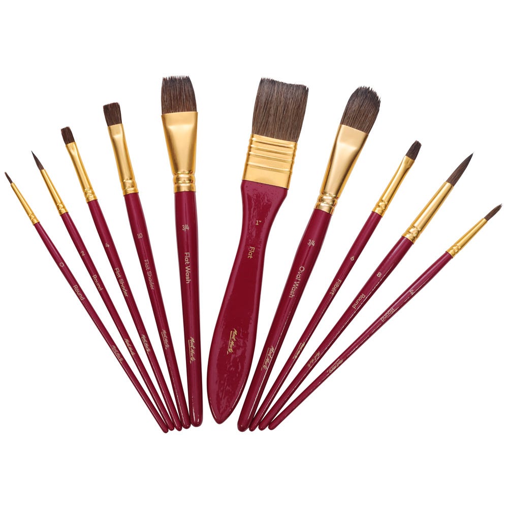 Mont Marte Watercolour Brush Set Signature 11Pc