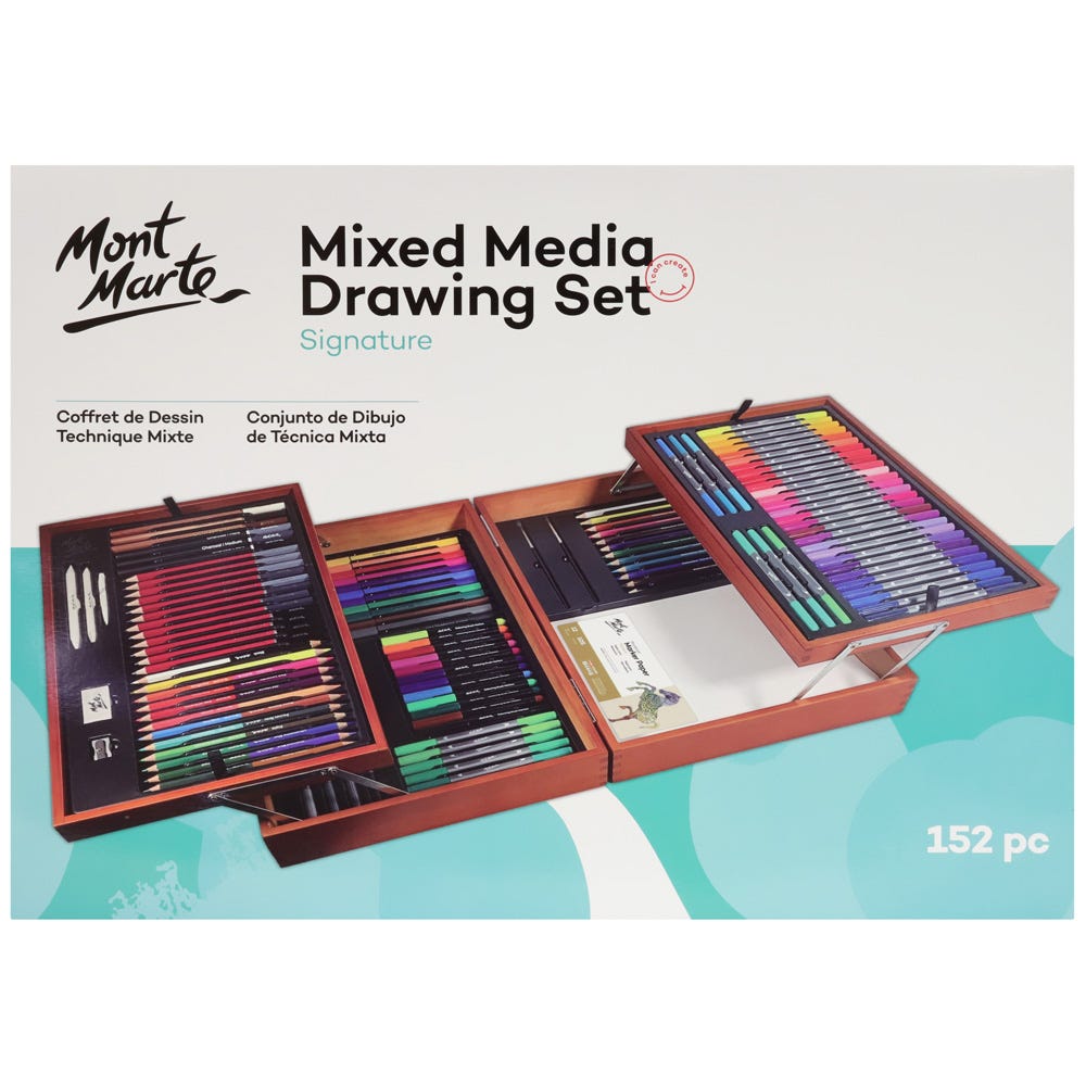 Mont Marte Mixed Media Drawing Set Signature 152Pc