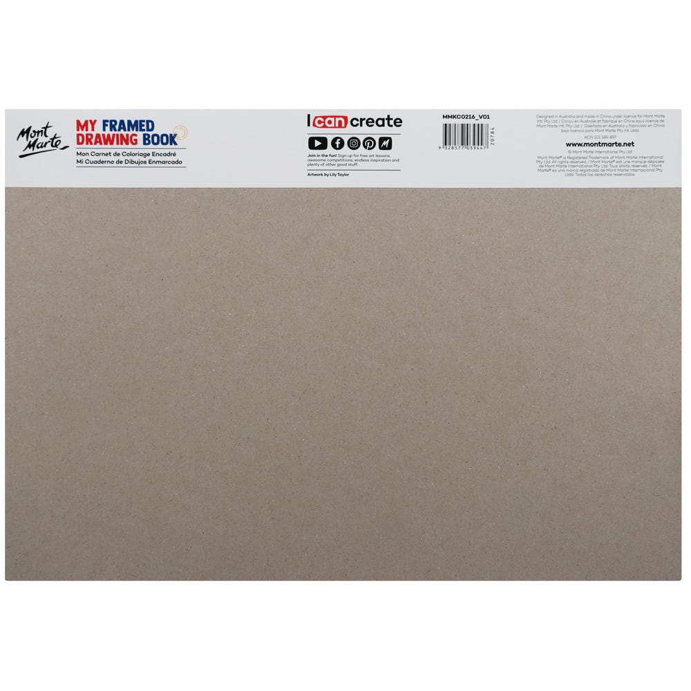 Mont Marte My Framed Drawing Book A4