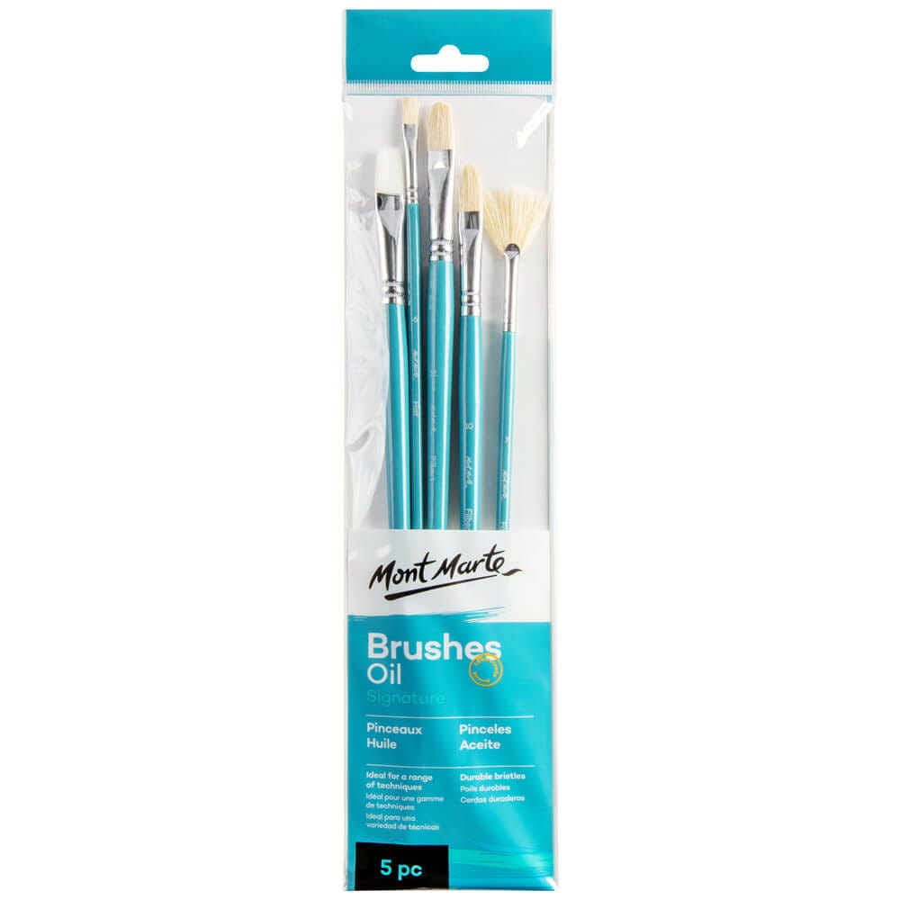 Mont Marte Oil Brushes Signature 5Pc
