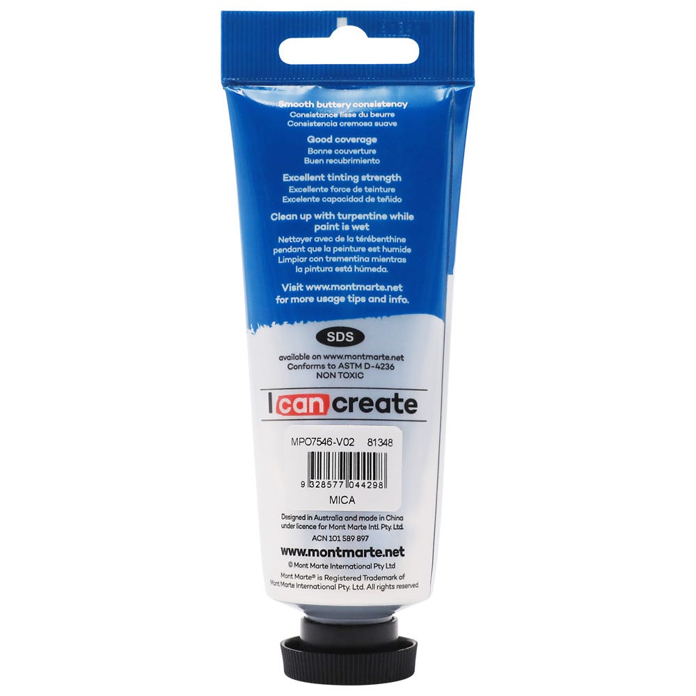 Mont Marte Oil Paint Premium 75Ml 2 5 Us Fl Oz Tube Gold