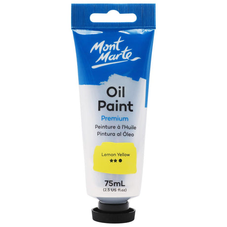 Mont Marte Oil Paint Premium 75ml - Lemon Yellow
