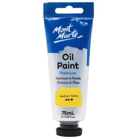Mont Marte Oil Paint Premium 75ml - Medium Yellow