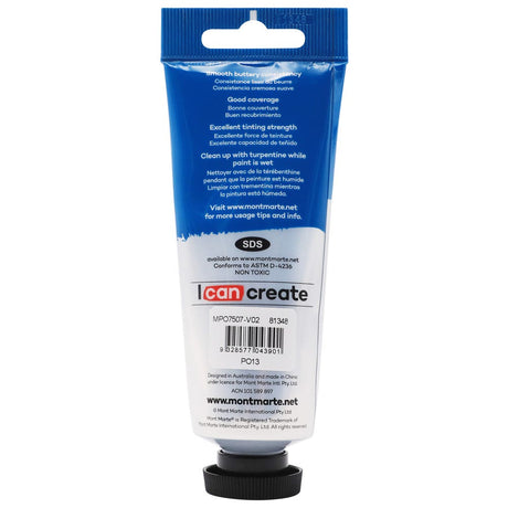 Mont Marte Oil Paint Premium 75Ml 2 5 Us Fl Oz Tube Orange