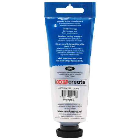 Mont Marte Oil Paint Premium 75Ml 2 5 Us Fl Oz Tube Sap Green