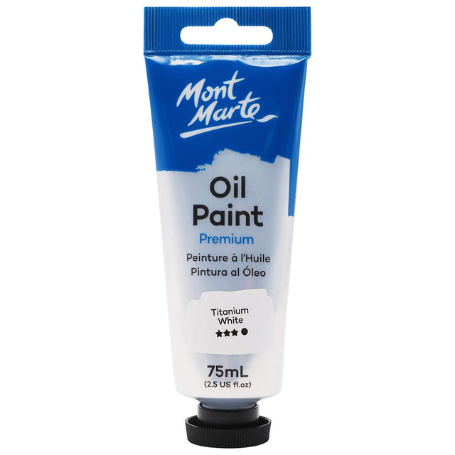Mont Marte Oil Paint Premium 75ml - Titanium White