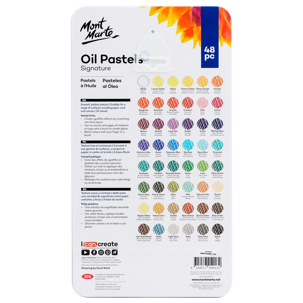 Mont Marte Oil Pastels Signature 48Pc Set