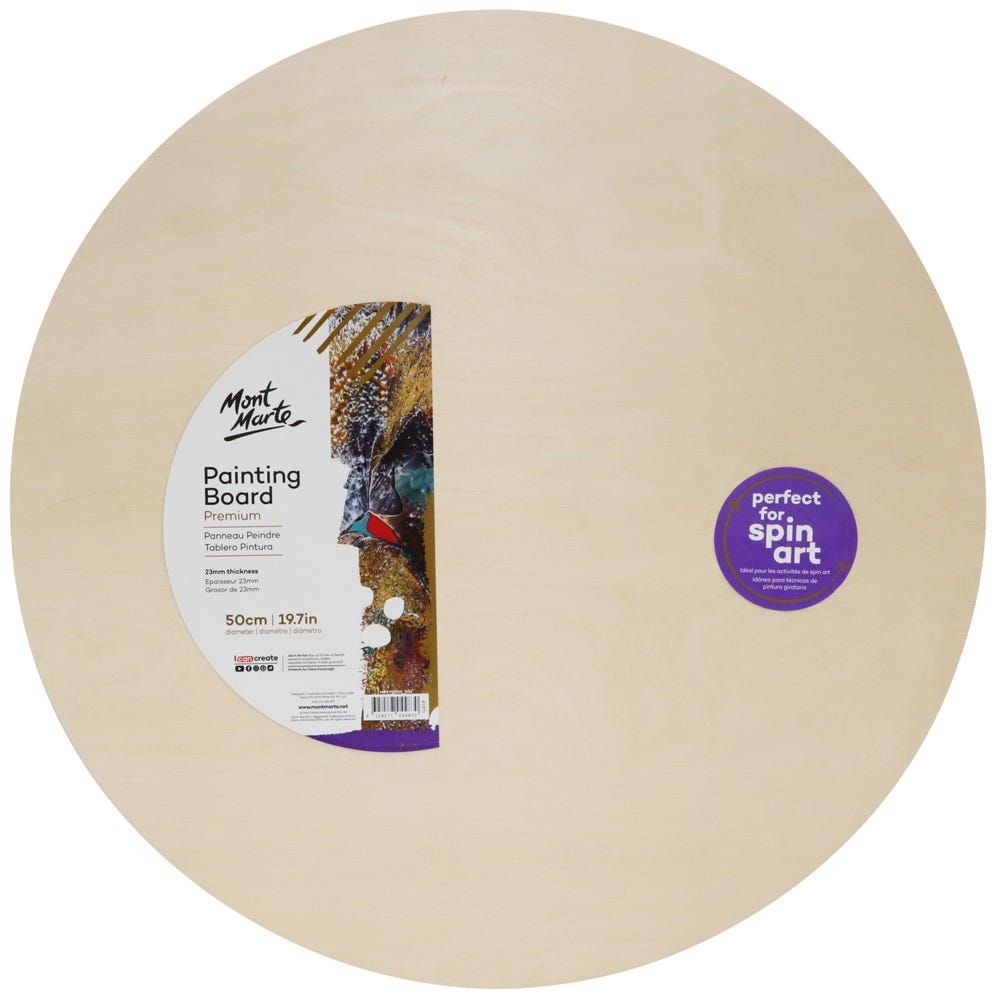 Mont Marte Painting Board Round Premium 50Cm (19.7In)