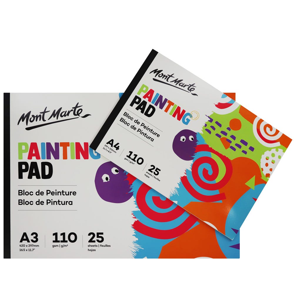 Mont Marte Painting Pad A4 110Gsm 25 Sheets