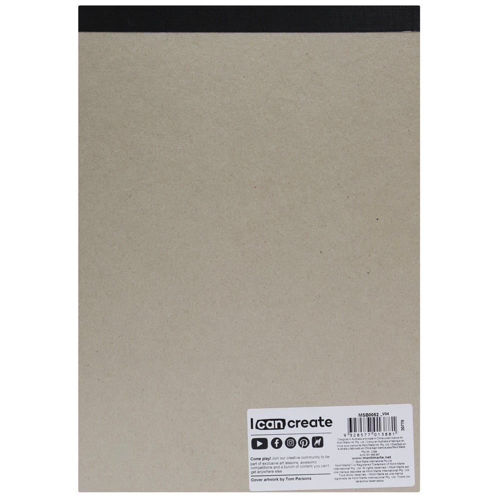Mont Marte Pastel Pad 4 Colours Signature 180Gsm 12 Sheet A4 210 X 297Mm 8 3 X 11 7In